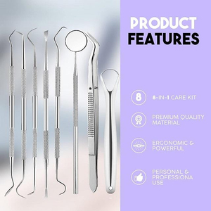 Kit de 8 instruments dentaires pour composites, manuels, en acier inoxydable, pour restauration dentaire - Prix - Product Image 2