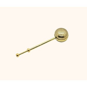 Infuseur à thé en laiton doré très demandé avec infuseur à boule à mailles fines pour café et thé, ustensile de cuisine - Product Image 4