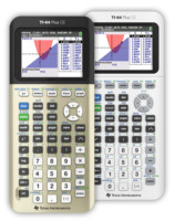 Calculatrice graphique TI-84 Plus CE avec écran couleur, fonctions de calcul avancées et affichage haute résolution