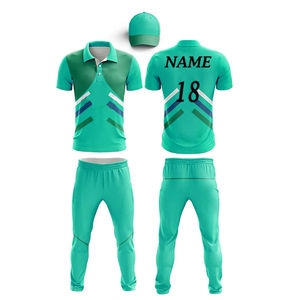 Uniformes de Cricket de Verano, 100% Poliéster, Secado Rápido, Transpirables, Colores Personalizados, Tela de Malla, Impresión Sublimada, Precio Razonable, Diseño - Product Image 4