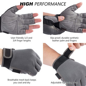 Guantes de pesca transpirables y antideslizantes, con dedos cortos, cómodos para deportes al aire libre, adecuados para ciclismo, conducción y pesca. - Product Image 4