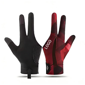 Gants de billard et de snooker Geo Brothers, nouvelle conception personnalisée, légers, respirants, en spandex, fermeture à boucle, sports d'été - Product Image 1