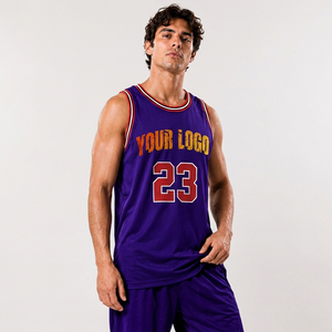 Maillot de basket multicolore sans manches pour l'entraînement sur le terrain et les matchs de compétition - Product Image 1