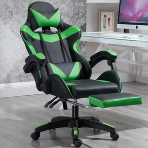 Silla <span class=keywords><strong>Gamer</strong></span> <span class=keywords><strong>Scorpion</strong></span> de Alta Calidad con Reposapiés, Económica, de Acero Inoxidable y Cuero, Reclinable y Convertible para Oficina y Juegos - Product Image 4