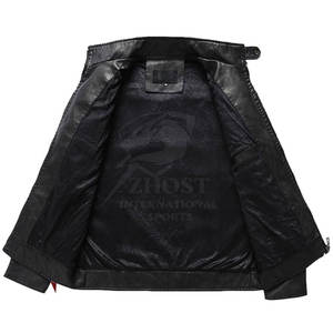 Chaqueta de Cuero para Hombre a Prueba de Viento, Último Modelo, Venta al Por Mayor, Chaqueta de Cuero Impermeable para Hombre, Superventas - Product Image 2