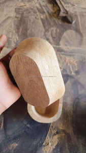 Cuenco para velas de madera de mango Cuenco para masa de madera más vendido Cuenco para masa grande de lujo para hacer velas Madera de mango natural personalizada - Product Image 5