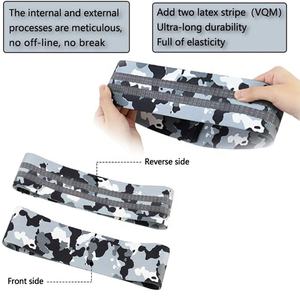 Vente en gros de matériel de gymnastique personnalisé Cheetah Animal Tissu imprimé Résistance moyenne Nylon + Spandex + Polyester Bandes d'exercice pour les fesses des femmes - Product Image 5