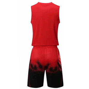 Adult Basketball Uniform Sets Latest Wholesale Custom Men Basketball Uniform Set Comfortable Customized Basketball Wear - Product Image 6
