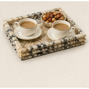 Juego de Bandejas Rectangulares de Mármol, Diseño Minimalista, Plato de Piedra Resistente para Decoración de Mesa - Product Image 2