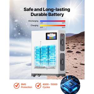 4800W 48V Complete Hybrid Solar <b>Power</b> Kit for Large House <b>Shed</b> Farm 12*400W Monocrystalline Solar Panels 51.2V 300Ah System - Product Image 4