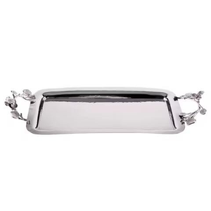 Metal Serving Tray Ornamental Dining Platter for Engagement Ceremony Festive Gathering and Reception Hall <b>Decor</b> - Product Image 4