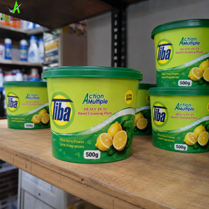 Potente Pasta Limpiadora de Platos Green Apple 500g, Limpiador de Grasa de Alta Resistencia con Aloe Vera para Utensilios de Cocina |   Cuidado de la Vajilla - Product Image 1