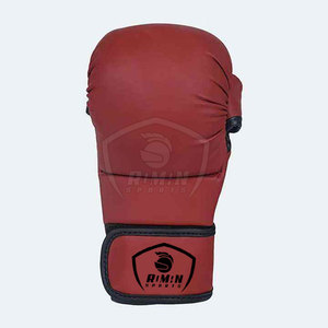 ถุงมือหนังสำหรับชกมวย MMA แบบสปาร์ริง ราคาสมเหตุสมผล พร้อมโลโก้สั่งทำได้ ชุดศิลปะการต่อสู้ ถุงมือ MMA สีตามสั่ง - Product Image 4