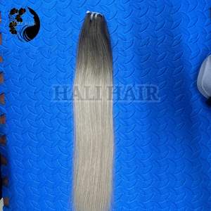 100% textura Remy humana de alta calidad trama vietnamita pelo liso SDD extremos sedosos sin desprendimiento para salones vendedores Hali Hair - Product Image 3