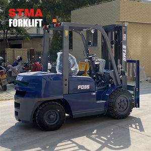 Carretilla elevadora diésel STMA de 3,5 toneladas, alta eficiencia, mayor vida útil con mástil de 3 etapas de 4500mm, piezas de elevación de horquilla opcionales - Product Image 4