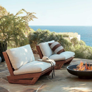 Chaise longue durable avec dossier inclinable réglable, garantie de trois ans, siège pliable pour patio, dotée d'un coussin en Teslin - Product Image 2