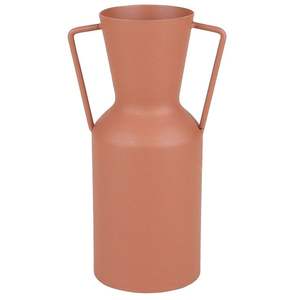 Jarrón de Hierro Forjado a Mano, Estilo Nórdico, Decorativo para Flores Secas, Color Rosa Mate, Maceta Metálica para Oficina, Cafetería, Hotel - Product Image 1