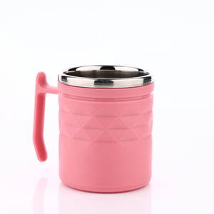 Ensemble de 6 tasses à café en acier inoxydable durable avec design à double paroi isolé et poignées confortables pour le thé, le chocolat chaud et le camping - Product Image 5