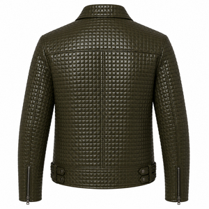 Stylish Leather <b>Jacket</b> for Men Custom Color 100% Leather Men's <b>Jacket</b> Custom Slim PU Leather Men's <b>Jackets</b> Outerwear - Product Image 2