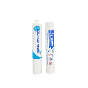Tube cosmétique en plastique PE blanc, emballage compressible pour crème pour le visage, crème pour les mains, imprimé brillant - Product Image 4