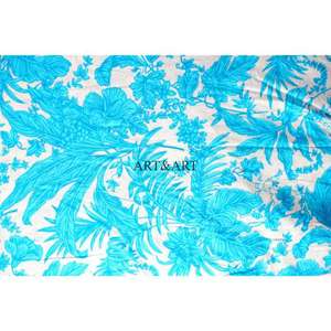 Telas de Algodón 100% Estampadas a Mano de Jaipur, India, Venta al por Mayor de Telas Personalizadas con Estampado a Bloque - Product Image 4