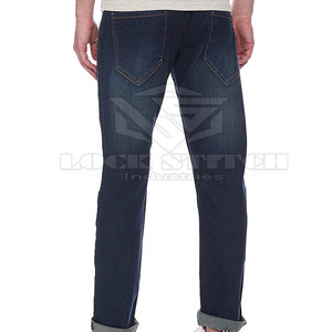 Jean en coton 100% pour homme, coupe droite, léger, taille mi-haute, décontracté, extensible, élégant, confortable et durable - Product Image 2