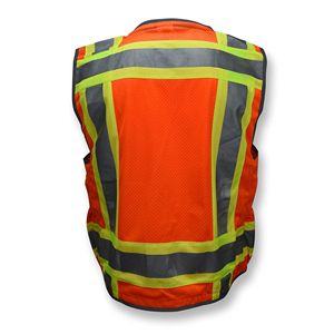 Safety Vest Breathable <b>Mesh</b> Fabric Outdoor Workwear Quick Dry Sleeveless Streetwear Vest Workwear Reflective Safety Vest - Product Image 6