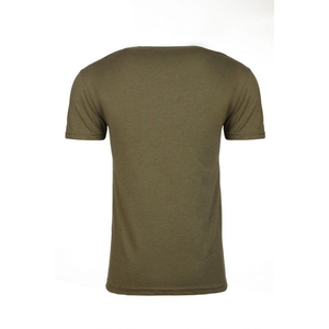 เสื้อยืดแขนสั้นสีเขียวมะกอกสำหรับผู้ชาย ผ้าฝ้าย ทรงปกติ คอกลม สีพื้น สไตล์ลำลอง เหมาะสำหรับออกกำลังกาย ผ้าถัก - Product Image 2