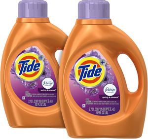 Detergente líquido para ropa Tide Plus Downy, aroma April Fresh, compatible con HE, 94 lavados, 132 fl oz (la presentación puede variar) - Product Image 1