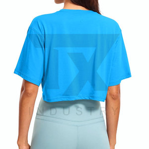 เสื้อครอปท็อปผู้หญิง ลดราคาพิเศษ คุณภาพสูง ระบายอากาศได้ดี ไซส์ใหญ่ ทนทาน พร้อมโลโก้ด้านหน้า - Product Image 2