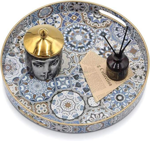 Plateaux en émail et bois faits à la main, best-sellers, pour servir des aliments et des boissons, avec incrustations MOP, décoration intérieure, plateaux de rangement. - Product Image 4