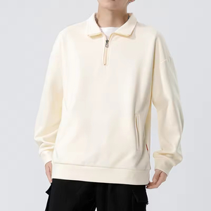 Camiseta de Golf para Hombre, Cuello con Cierre de Cremallera, Manga Larga, Secado Rápido, Tejido de Poliéster, Estilo Casual - Product Image 2