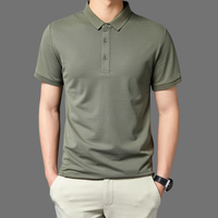 Chemise pour homme de haute qualité, style business décontracté, manches courtes, été, tricotée, unie, boutonnée, séchage rapide, fabriquée au Bangladesh
