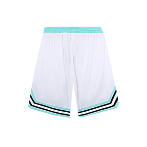 Shorts rétro rayés blancs en gros d'usine, shorts de sport avec nom d'équipe personnalisé pour hommes - Product Image 5