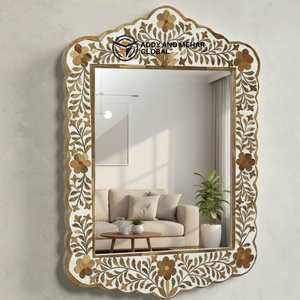 Decorative Art Deco Floral Pattern <b>Mirror</b> Handmade Eco-Friendly Wedding Wall <b>Mirror</b> Luxury Decor - Product Image 5