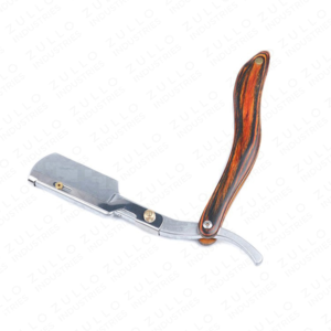 Navaja de Afeitar Recta Plegable de Acero Inoxidable al por Mayor con Mango de Hoja Plateada, Personalizable para Barberos y Hombres - Product Image 4