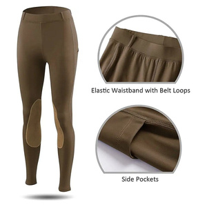 New Wholesale Price Direct Factory Supplier Custom Made Women Equestrian Clothing Horse Riding Full Seat Tight Leggings - Product Image 4