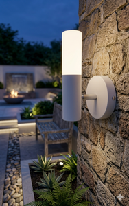 Lámparas de Pared para Exteriores con Control de Botón, Impermeables IP65, Forma de Cilindro, LED Lumetal 3000K, Metal, CRI>=80, Montaje en Pared - Product Image 4