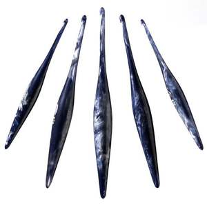 Aguja de Ganchillo Ergonómica de Resina Suave y Ecológica, Diseño Aerodinámico, Agarre Suave, 15 cm, 3 mm, Juego de Ganchillos de Color Personalizado - Product Image 5