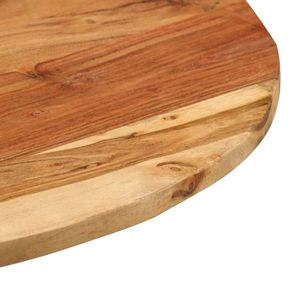 Tavolino Laterale in Legno di Acacia Marrone Regolabile in Altezza per Soggiorno, Arredamento di Qualità Premium - Product Image 3