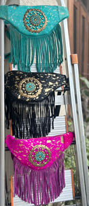 กระเป๋าหนังวัวเย็บด้วยมือทำจากขนสัตว์เมทัลลิคทำจากหนังวัวมีหลายสีกระเป๋าคาดเอวกระเป๋าเข็มขัดขอบหนังวัว - Product Image 3