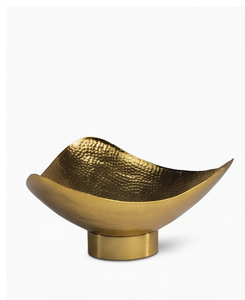 Tazón de Metal Pesado con Borde Ondulado Dorado, Textura Fundida, Vajilla para Cocina y Comedor, Suministro al por Mayor - Product Image 2