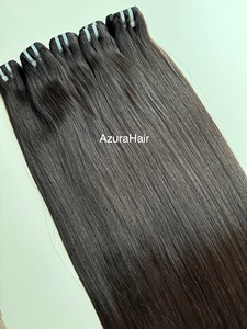 Usine directe pas cher 100% Extensions de trame de cheveux humains vierges vietnamiens Super Double dessiné sans couture plat beaucoup de couleurs naturelles - Product Image 5