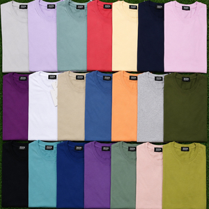T-shirt pour hommes uni multicolore blanc noir gris vêtements du Bangladesh stock lot assorti en vrac surplus T-shirt en gros - Product Image 1