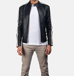 เสื้อแจ็คเก็ตผ้าฝ้ายวินเทจแบบสั่งทำ OEM/ODM สำหรับทุกเพศ คอตั้ง สไตล์ไฮสตรีท โลโก้ด้านหน้า กันน้ำ กันลม ผ้าเดนิม สไตล์มอเตอร์ไซค์ - Product Image 3