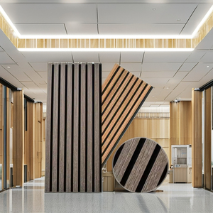 Panneaux muraux modernes en MDF et bois massif avec isolation acoustique 100% fibre de polyester, écologiques pour les chambres, les hôtels et les espaces commerciaux - Product Image 1