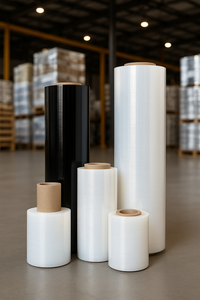 Film étirable industriel manuel en rouleau jumbo transparent adhésif pour emballage en gros - Product Image 2