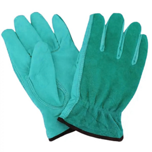 High Quality Cowhide Grain & Split Smooth Leather Driving <b>Gloves</b> Adjustable Heat Resistant Industrial Work Protection Use - Product Image 5