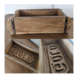 Moule à briques en bois, best-seller, magnifique, rustique, idéal comme cadeau, pour jardinière ou étagère d'organisation - Product Image 4