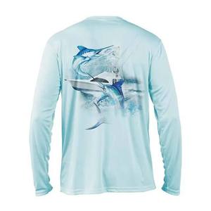 Chemise de pêche unisexe à manches longues respirante pour l'été, fitness, gym, décontractée, en polyester, avec imprimé design Ringer, pour le sport et les activités de plein air - Product Image 5
